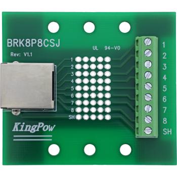 Preview: InLine® Terminalblock, RJ45 Buchse, gerade, für Hutschiene