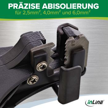 InLine® Abisolierzange für Solarkabel, 2,5mm² 4,0mm² 6,0mm²