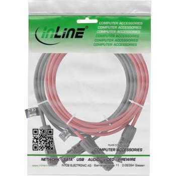 Preview: InLine® Solarkabel Verlängerungs-Set inkl. Solarstecker 4mm² schwarz/rot 5m