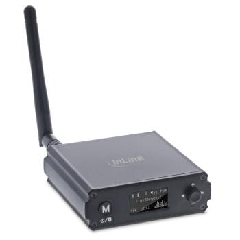 InLine® Bluetooth 5.1 HiFi-Receiver & USB DAC, mit LCD