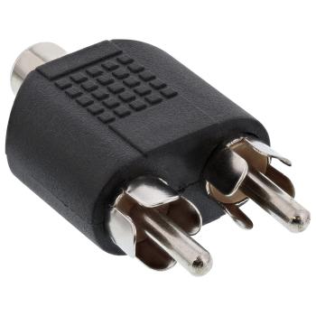 Preview: InLine® Audio Adapter, Cinch Buchse an 2x Cinch Stecker