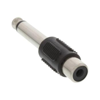 InLine® Audio Adapter, 6,3mm Klinke Stecker auf Cinch Buchse, Mono