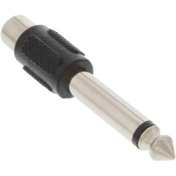 Preview: InLine® Audio Adapter, 6,3mm Klinke Stecker auf Cinch Buchse, Mono
