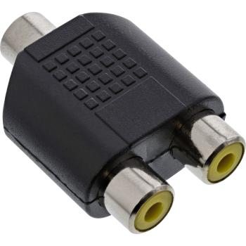Preview: InLine® Audio Adapter, 3,5mm Klinke Buchse Mono an 2x Cinch Buchse