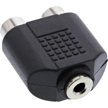 Preview: InLine® Audio Adapter, 3,5mm Klinke Buchse Stereo an 2x Cinch Buchse