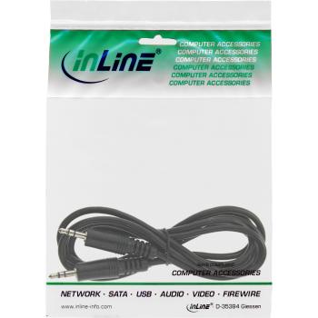 Preview: InLine® Klinke Kabel, 3,5mm Stecker / Stecker, Stereo, 0,3m
