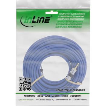 Preview: InLine® Klinken-Kabel PREMIUM, 3,5mm Stecker / Stecker, 3m