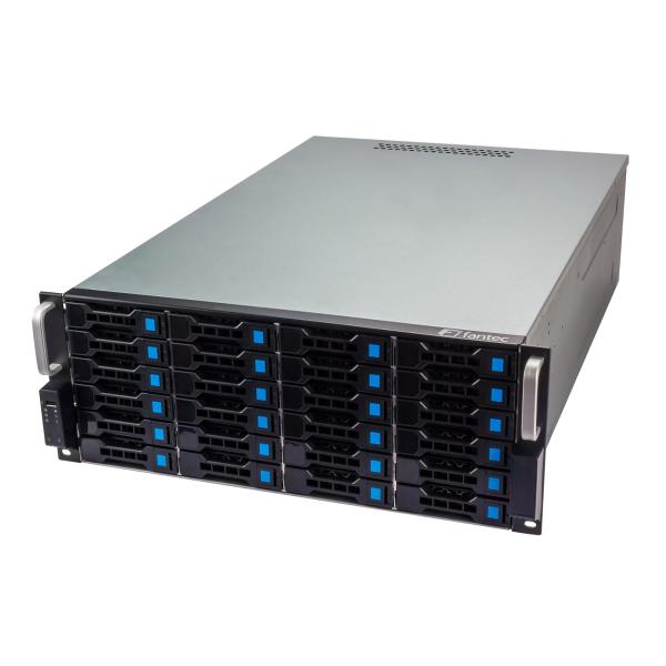 FANTEC SRC-4240X07-12G, 24x 4HE 19"-Storagegehäuse ohne Netzteil, 680mm tief