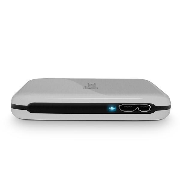 FANTEC ALU-25U3, externes 2.5"-SATA-Gehäuse, USB 3.2, Aluminium, silber