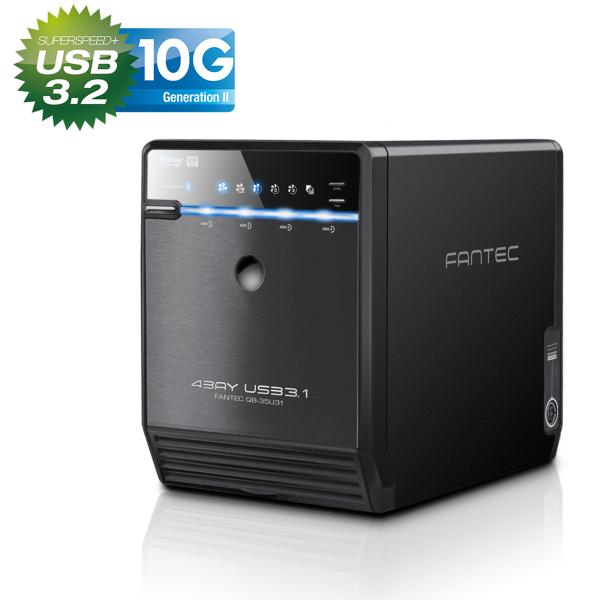 FANTEC QB-35U31 Storagegehäuse 4x3,5" SATA HDD/SSD, USB3.2, USB-C, 10G