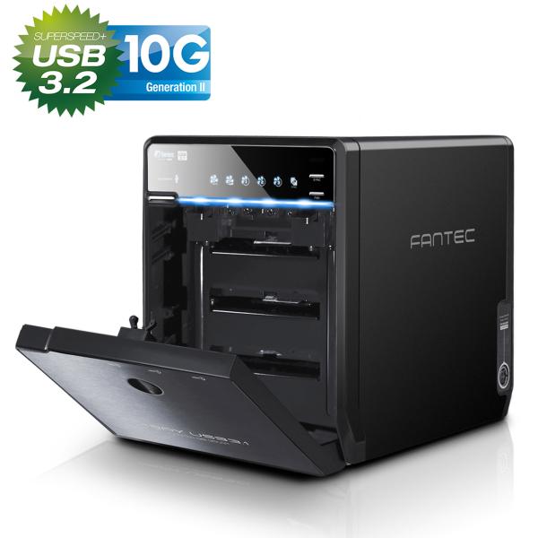 FANTEC QB-35U31 Storagegehäuse 4x3,5" SATA HDD/SSD, USB3.2, USB-C, 10G
