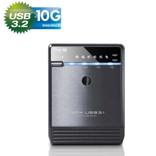FANTEC QB-35U31 Storagegehäuse 4x3,5" SATA HDD/SSD, USB3.2, USB-C, 10G
