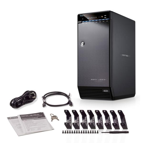 FANTEC QB-X8U31 8x 3.5" HDD Festplattengehäuse USB 3.2