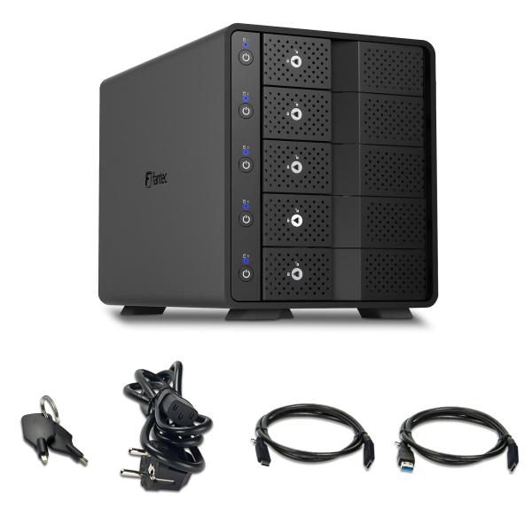 FANTEC MB-X5U31H Storagegehäuse 5x 3,5"/2,5" HDD/SSD USB 3.2