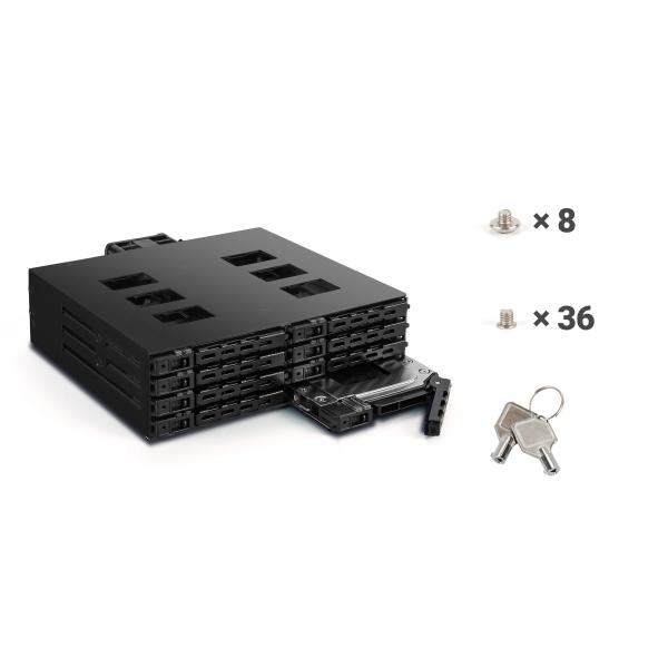 FANTEC MR-SA1082, SAS + SATA 6G Backplane für 8x2,5" HDD/SSD