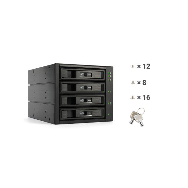 FANTEC BP-T3141, SAS & SATA Backplane für 4x 3,5"/2,5" HDD/SSD, schwarz
