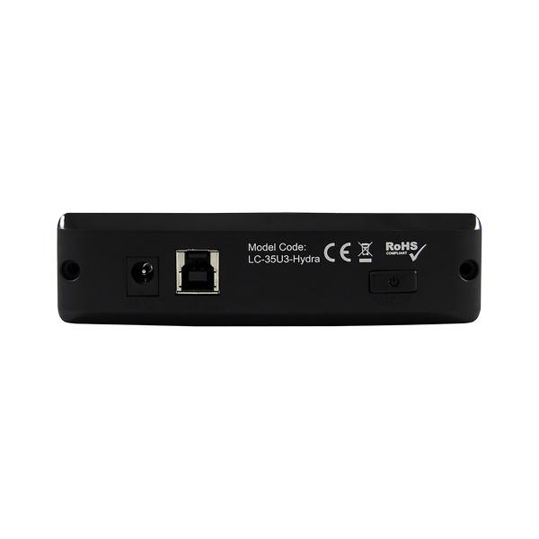 LC-Power LC-35U3-Hydra, ext. 3,5"-SATA-Festplattengehäuse USB 3.0, Alu, schwarz