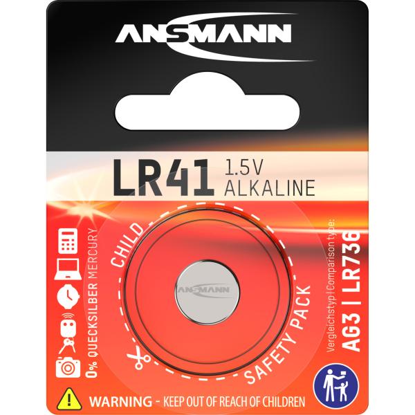 ANSMANN 5015332 Knopfzelle LR41 1,5V Alkaline