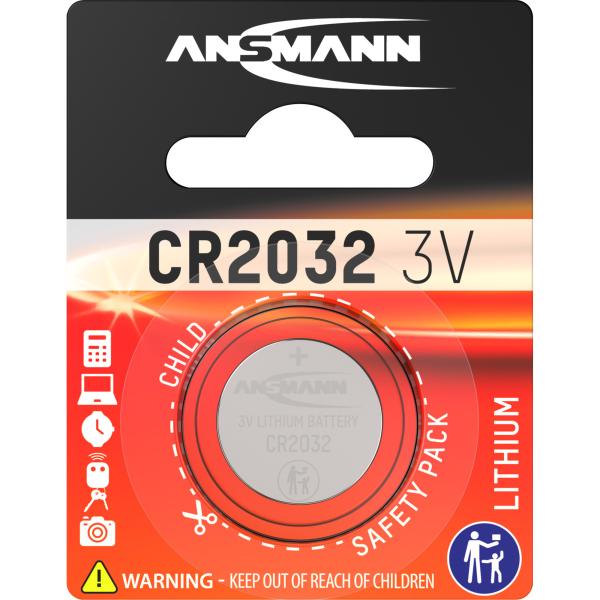 ANSMANN 5020122 Knopfzelle CR2032 3V Lithium Mainboardbatterie