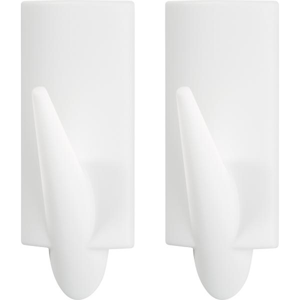 tesa Powerstrips-Haken, large trend, 2er-Pack, weiß