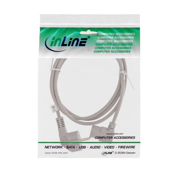 InLine® Netzkabel, Schutzkontakt gew. auf Kaltgerätest. C13 rechts