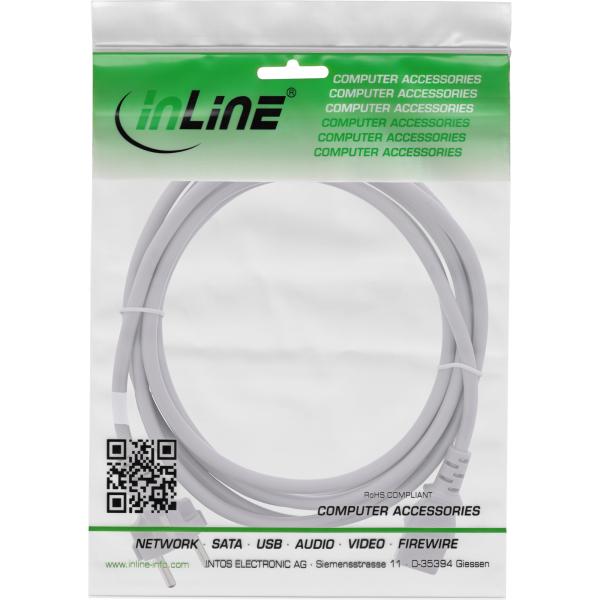 InLine® Netzkabel, Schutzkontakt gerade auf Kaltgerätestecker C13