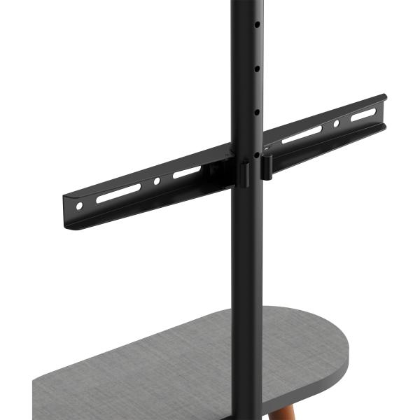 InLine® woodstand II, TV-Standfuß mit Ablage, Dreibein, 43"-65" (110-165cm)
