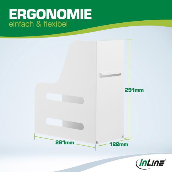 InLine® Slatwall Dokumentenordner, weiß