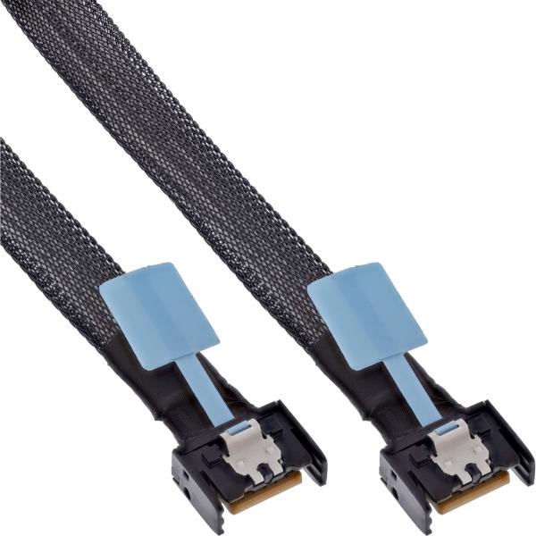 InLine® MCIO Kabel, MCIO x4 Stecker zu MCIO x4 Stecker, 0,75m