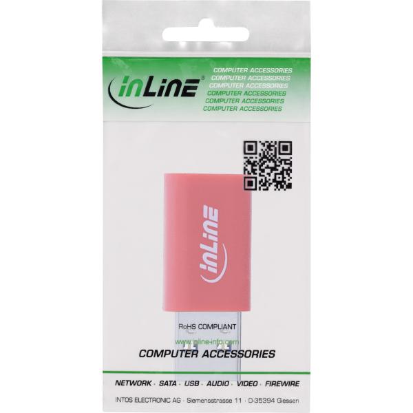 InLine® USB-Datenblocker, Adapter USB-A Stecker an USB-C Buchse, 5 V, 1,5 A