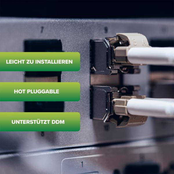 InLine® SFP Modul LWL LX 1310nm Singlemode mit LC Buchsen, 20km, 1,25Gb/s