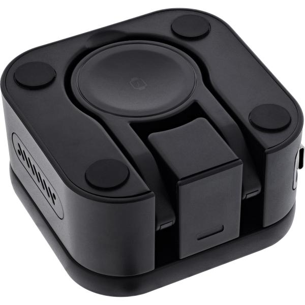 InLine® 3in1 Wireless Charger, 15W Qi MagSafe kompatibel, 0,8m Kabel