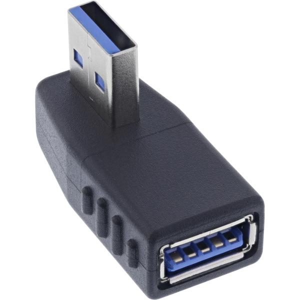 InLine® USB 3.2 Gen.1 Adapter, Stecker A auf Buchse A, gewinkelt 270° horizontal