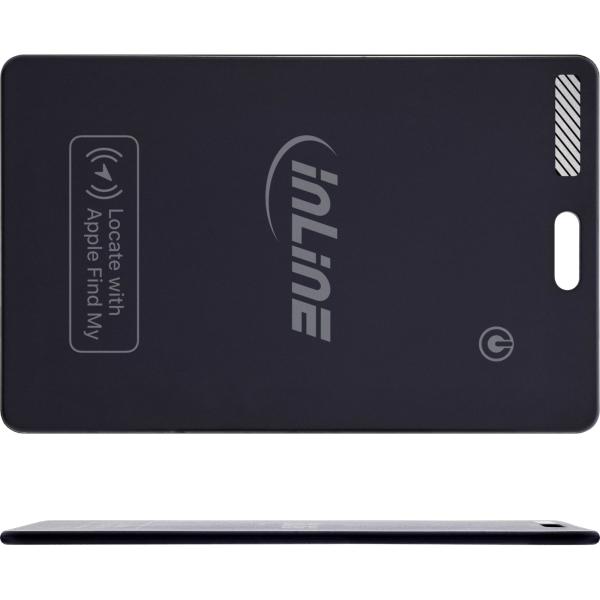 InLine® Wallet Finder, smarte Karte für die Geldbörse, Qi-Aufladung,100mAh, IPX5