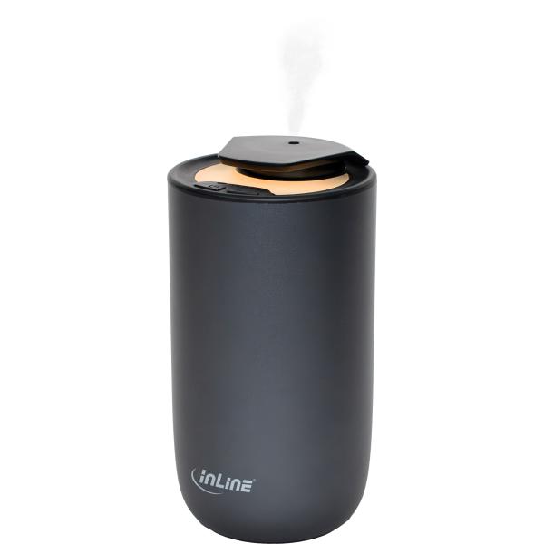 InLine® Aroma Diffuser Home & Car, wasserlos, Ambientelicht, Akku