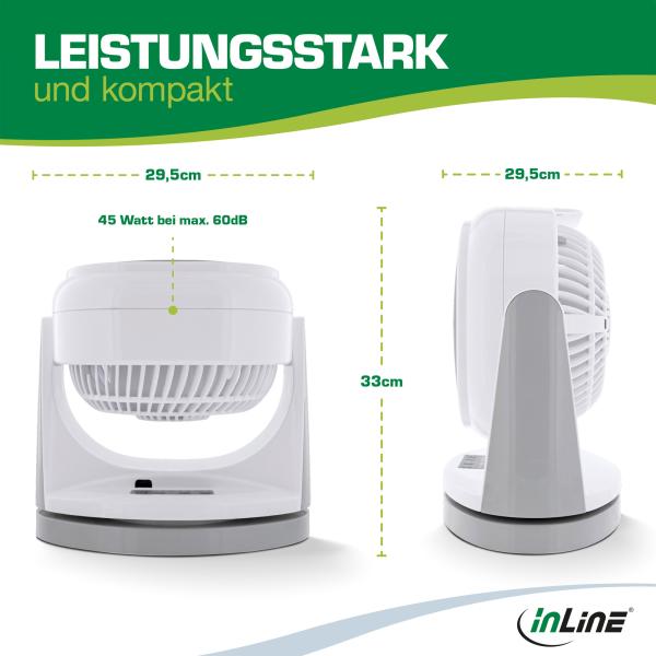 InLine® SmartHome Ventilator rotierend, weiß