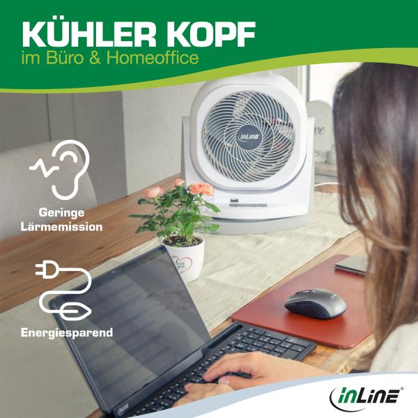 InLine® SmartHome Ventilator rotierend, weiß