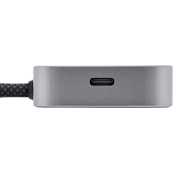 InLine® USB Fingerabdruckscanner mit Hub, Windows Hello kompatibel 1,5m silber