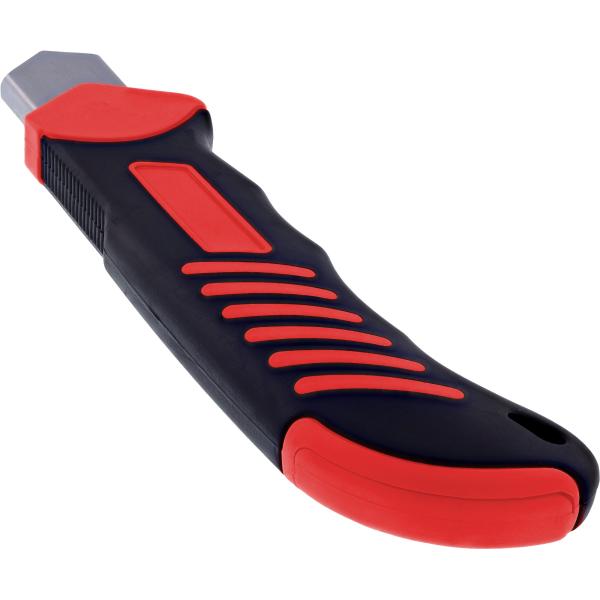 InLine® Allzweck Cutter Messer, 18mm Klinge, mit 3 Klingen, rot