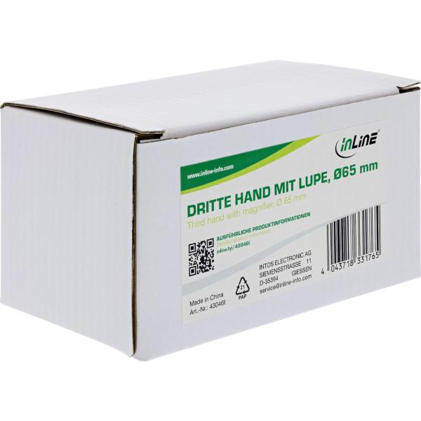 InLine® Dritte Hand, mit Lupe