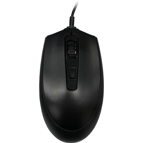 LC-Power LC-M721B, optische USB-Maus, einstellbarer DPI, schwarz