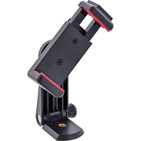 InLine® Smartphone Halterung, 55–85mm, 1/4" Gewinde & Kaltschuh, schwarz