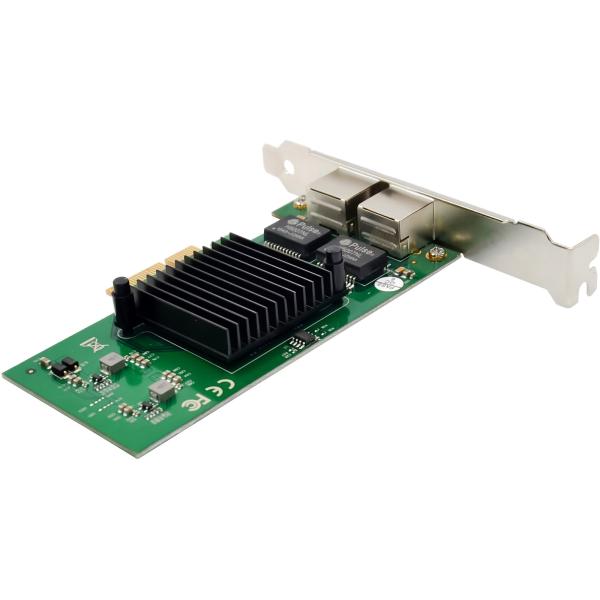 InLine® Dual-Gigabit Netzwerkkarte, 2x RJ45 1 Gb/s, PCIe x4, inkl. Low-Profile