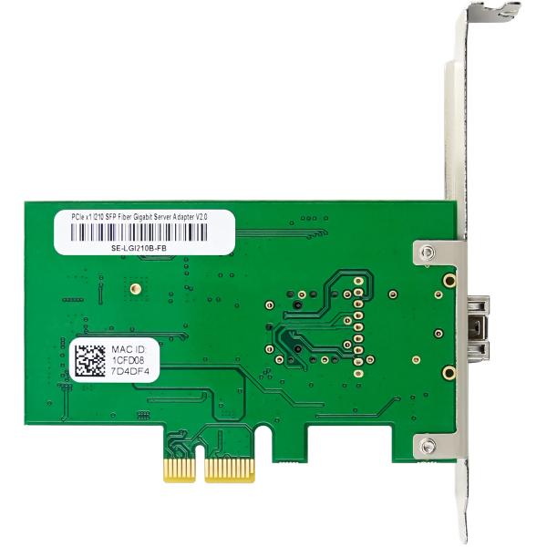 InLine® Gigabit Netzwerkkarte, 1x SFP Fiber 1Gb/s, PCIe x1, inkl. LP Slotblech