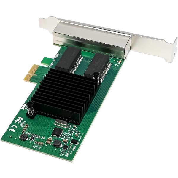 InLine® Quad Gigabit Netzwerkkarte, 4x RJ45 1 Gb/s, PCIe x1