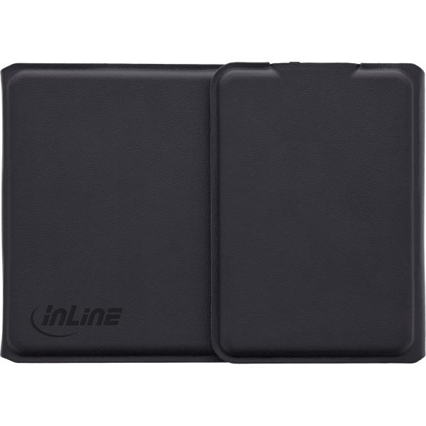 InLine® Faltbare Bluetooth Tastatur mit Touchpad, schwarz