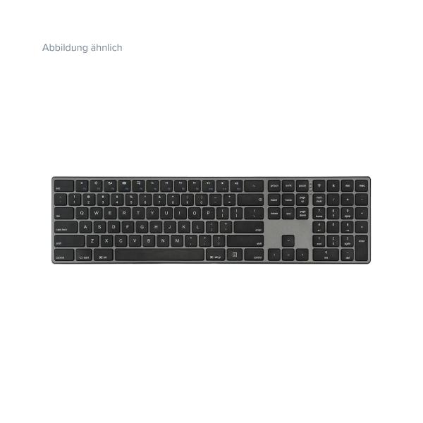 Perixx PERIBOARD-817 DE Kabellose Dual-Mode-Tastatur aus Aluminium, Vollformat