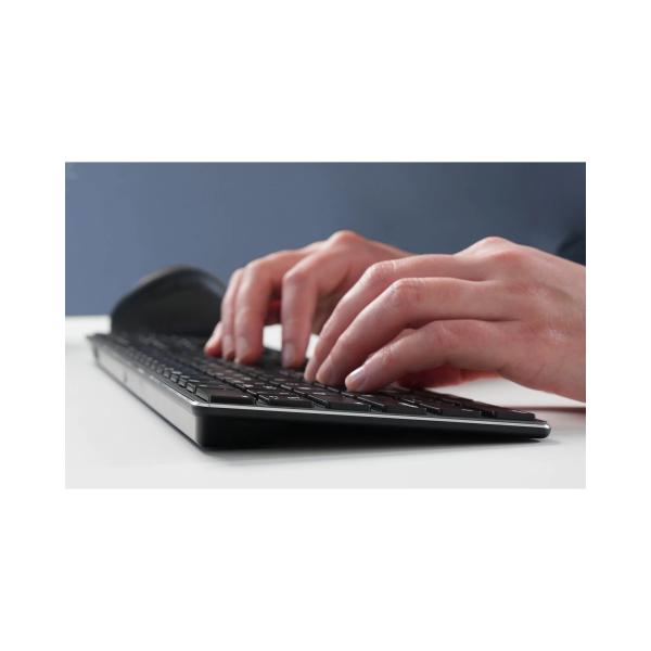 Perixx PERIBOARD-817 DE Kabellose Dual-Mode-Tastatur aus Aluminium, Vollformat