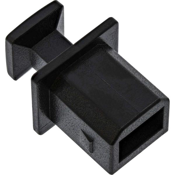 InLine® Staubschutz, für USB-B Buchse, schwarz 50er Pack