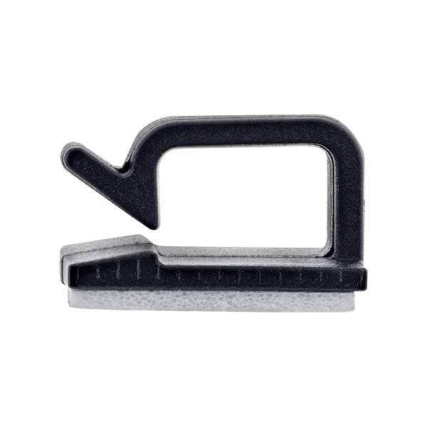 100er Pack InLine® Kabelmanager Klebesockel M, Nylon, 3M-Klebepad, schwarz